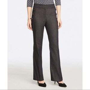 Ann Taylor Gray Sailor Flare Pants